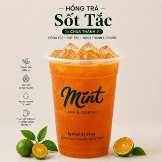 Hình ảnh Hồng trà sốt tắc size M - 500 ml