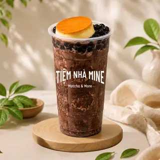 Hình ảnh Milo dầm bánh flan (L)