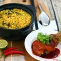 Hình ảnh Cơm Rang Đùi Gà sốt chua ngọt