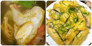 Hình ảnh Gà chặt góc tư cánh - cháo gỏi