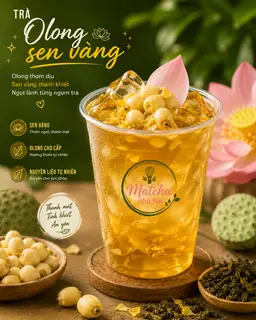 Hình ảnh Trà Olong sen vàng 