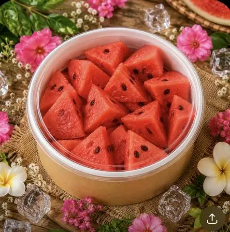 Hình ảnh Dưa Hấu Đỏ Cắt Sẵn (500g)