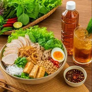 Hình ảnh COMBO 1 Hộp Bún Thịt Luộc ( Full Topping) tặng 1 Sâm Lạnh