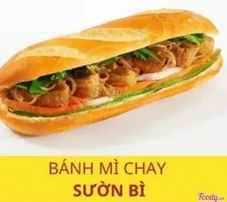 Hình ảnh Bánh mì chay Sườn Bì