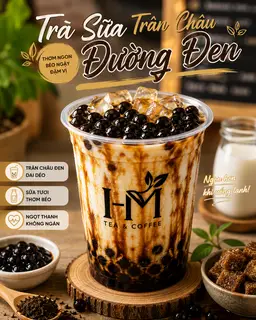 Hình ảnh Trà Sữa Trân Châu Đường Đen