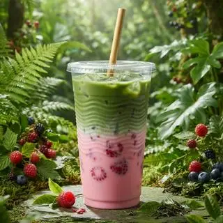 Hình ảnh Sữa Tươi Matcha Phúc Bồn Tử 800ml