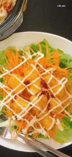 Hình ảnh salad gà chiên