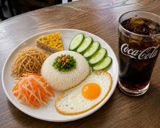 Hình ảnh Must try: 1 cơm tấm bì chả ốp la + 1 nước ngọt