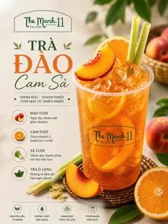 Hình ảnh Trà Đào Cam Sả
