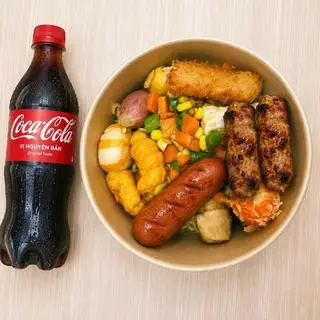 Hình ảnh Full topping 2 mì - Coca
