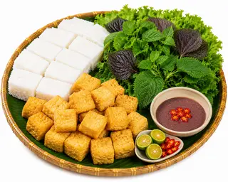 Hình ảnh bún đậu rán