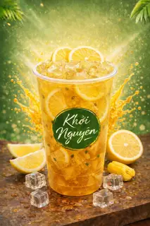 Hình ảnh Trà Chanh Tươi Ly Khổng Lồ 1 Lít