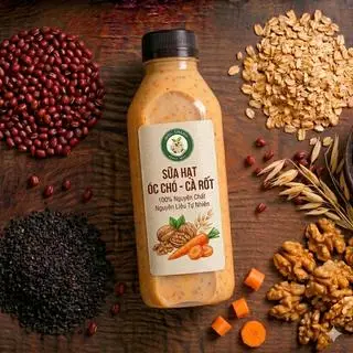 Hình ảnh Sữa óc chó cà rốt