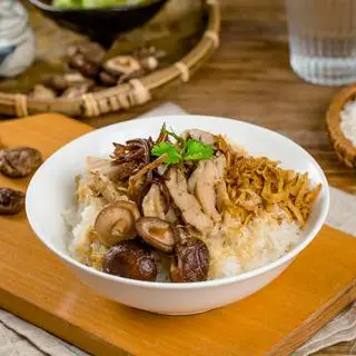 Hình ảnh Xôi gà nấm
