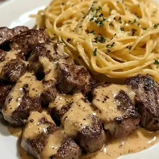 Hình ảnh Mì Ý kem bò aukobe