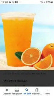 Hình ảnh Cam Ép Nguyên Chất Ly Lớn