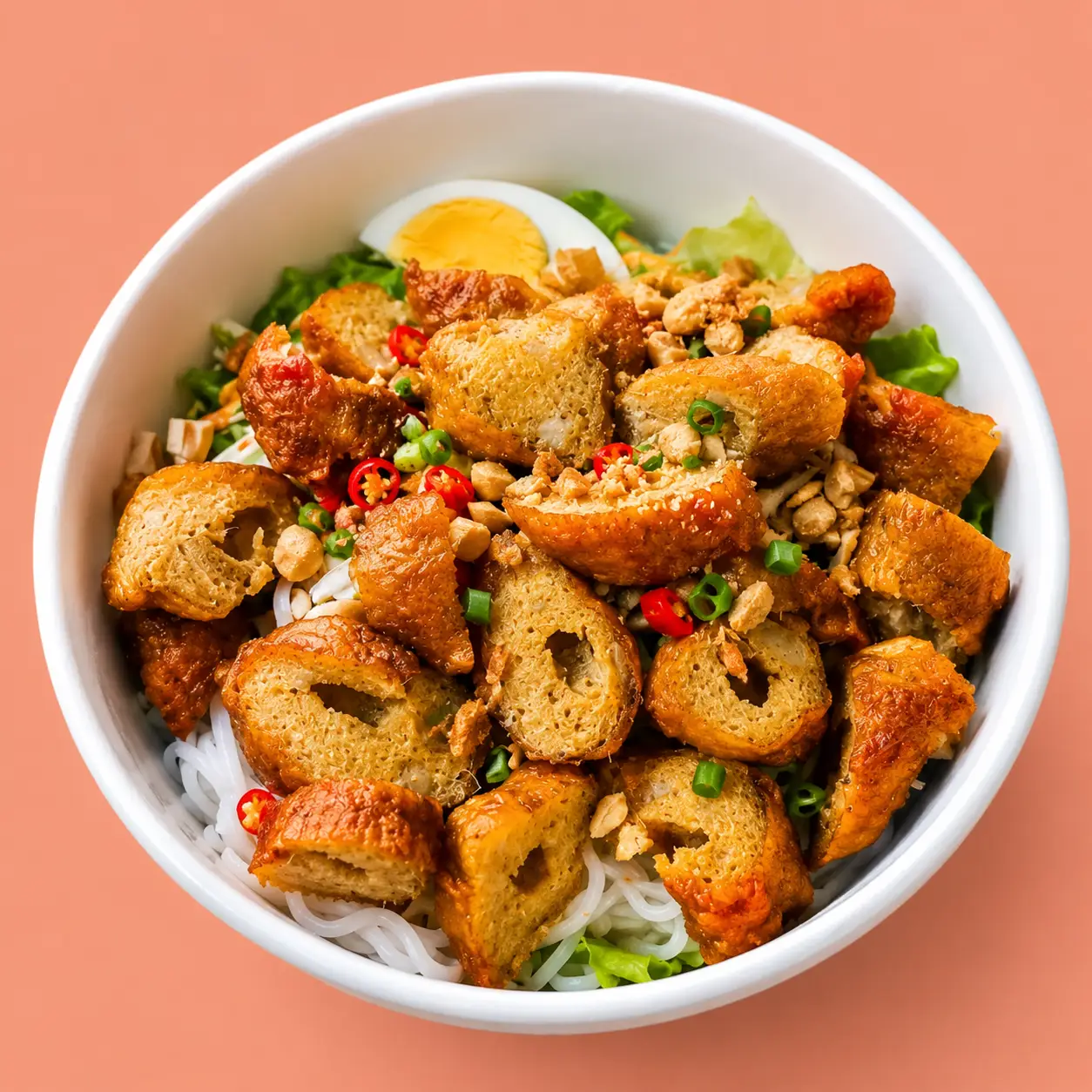 Hình ảnh Bún Trộn Nem Nướng