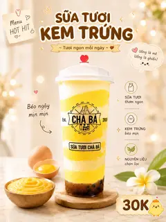 Hình ảnh Sữa tươi kem dừa nướng