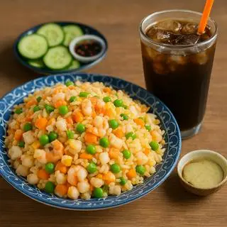 Hình ảnh cơm chiên hải sản