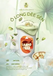 Hình ảnh Ô Long Dè Sẻn (hoa sen trắng, kem dẻ cười, hạt sen)