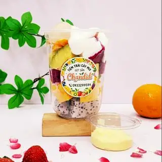 Hình ảnh trái cây dầm sốt chanh dây 
