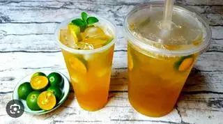 Hình ảnh trà tắc thạch cá khổng lồ