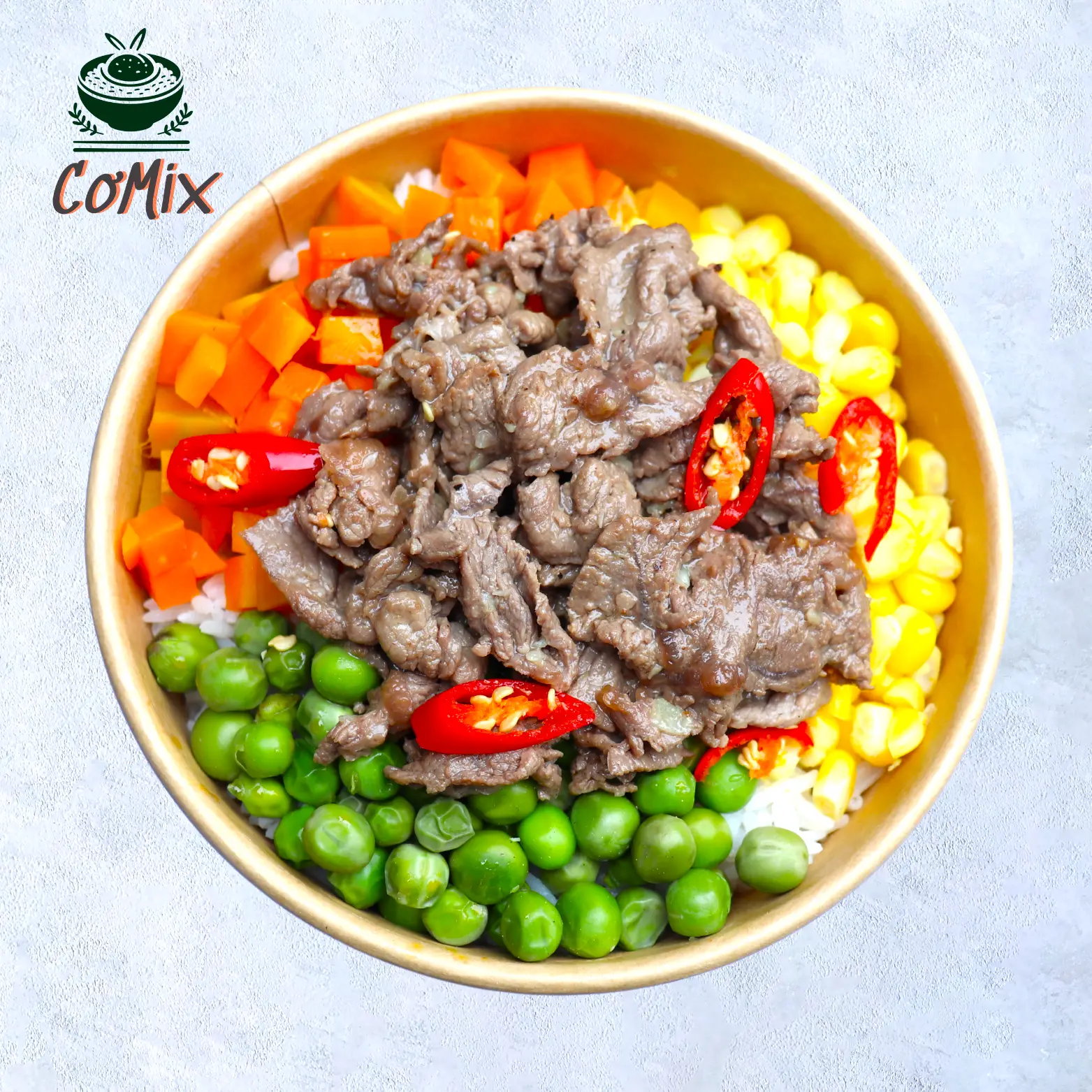 Hình ảnh Cơm Trộn Thịt Bò