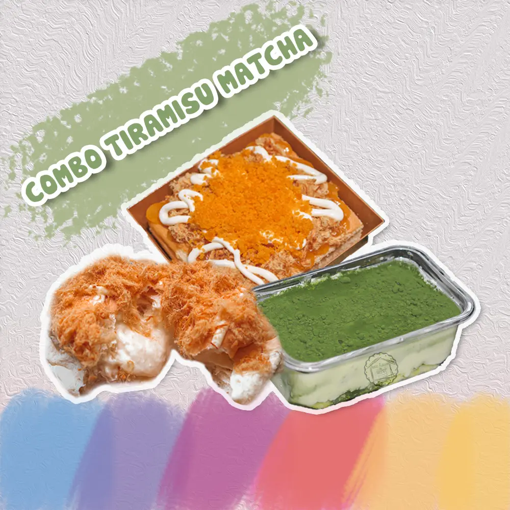 Hình ảnh COMBO 3 bánh có TIRAMISU MATCHA