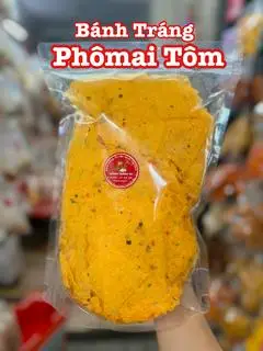 Hình ảnh [Túi Zip Lớn] Bánh Tráng Phômai Tôm Hành