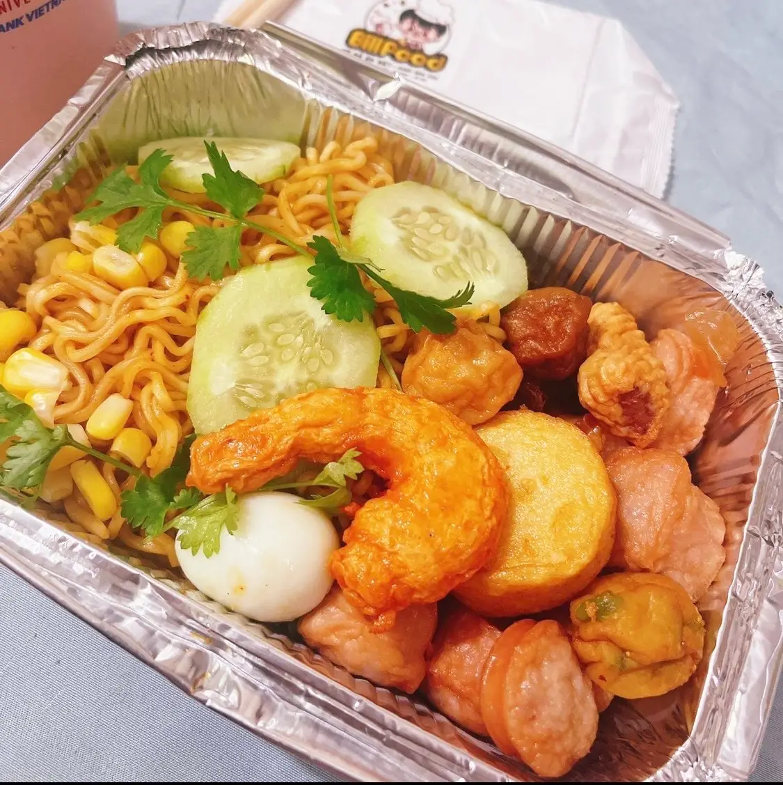 Hình ảnh Mì trộn sốt phomai Hàn