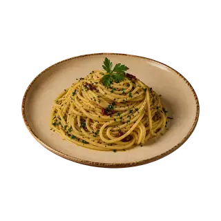 Hình ảnh Spaghetti with garlic, olive oil & chili