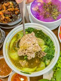 Hình ảnh Canh cua rau đay mồng tơi