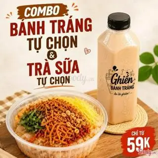 Hình ảnh COMBO TRÀ SỮA BÁNH TRÁNG