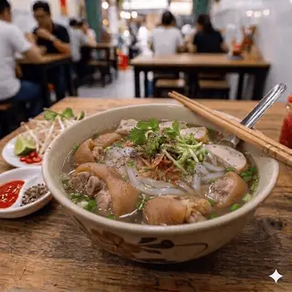 Hình ảnh 猪蹄子濑粉	/	Pork Knuckle Thick Noodle Soup	/	Bánh Canh Giò Heo