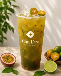 Hình ảnh Chadee Xanh Chanh Leo Kim Quất - ChaDee Passion Fruit Kumquat Green Tea
