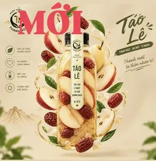 Hình ảnh LÊ TÁO - 330ml - Lạnh ko đá - Ít ngọt