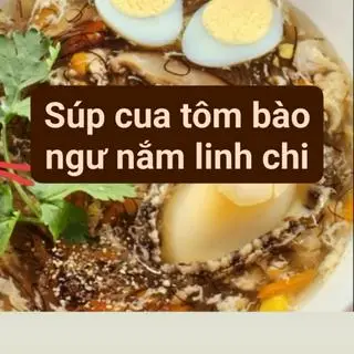 Hình ảnh Súp  bào ngư 1 con+cua +1 tôm