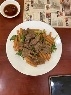 Hình ảnh Nui xào 1 trứng - trà tắc