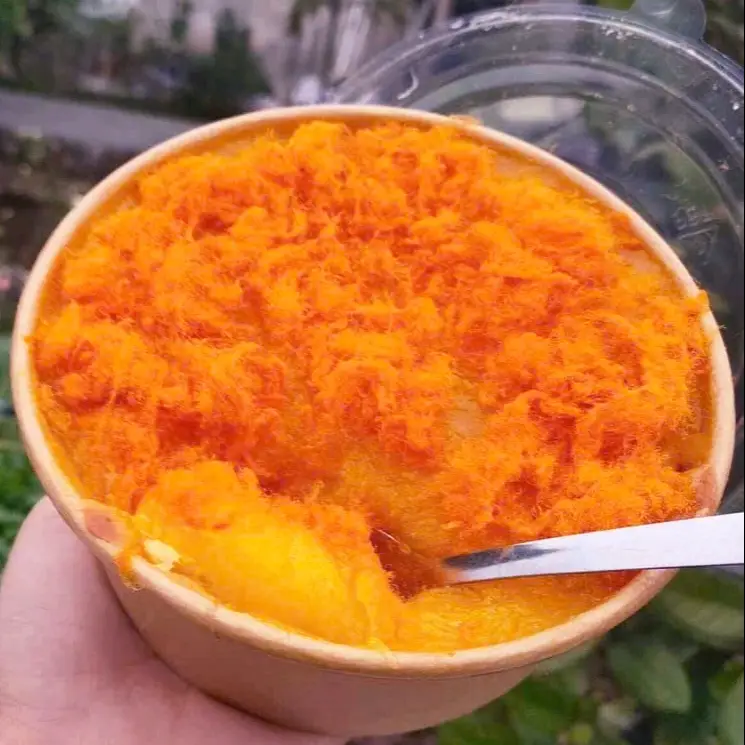Hình ảnh Combo bông lan chà bông - trà tắc ly lớn