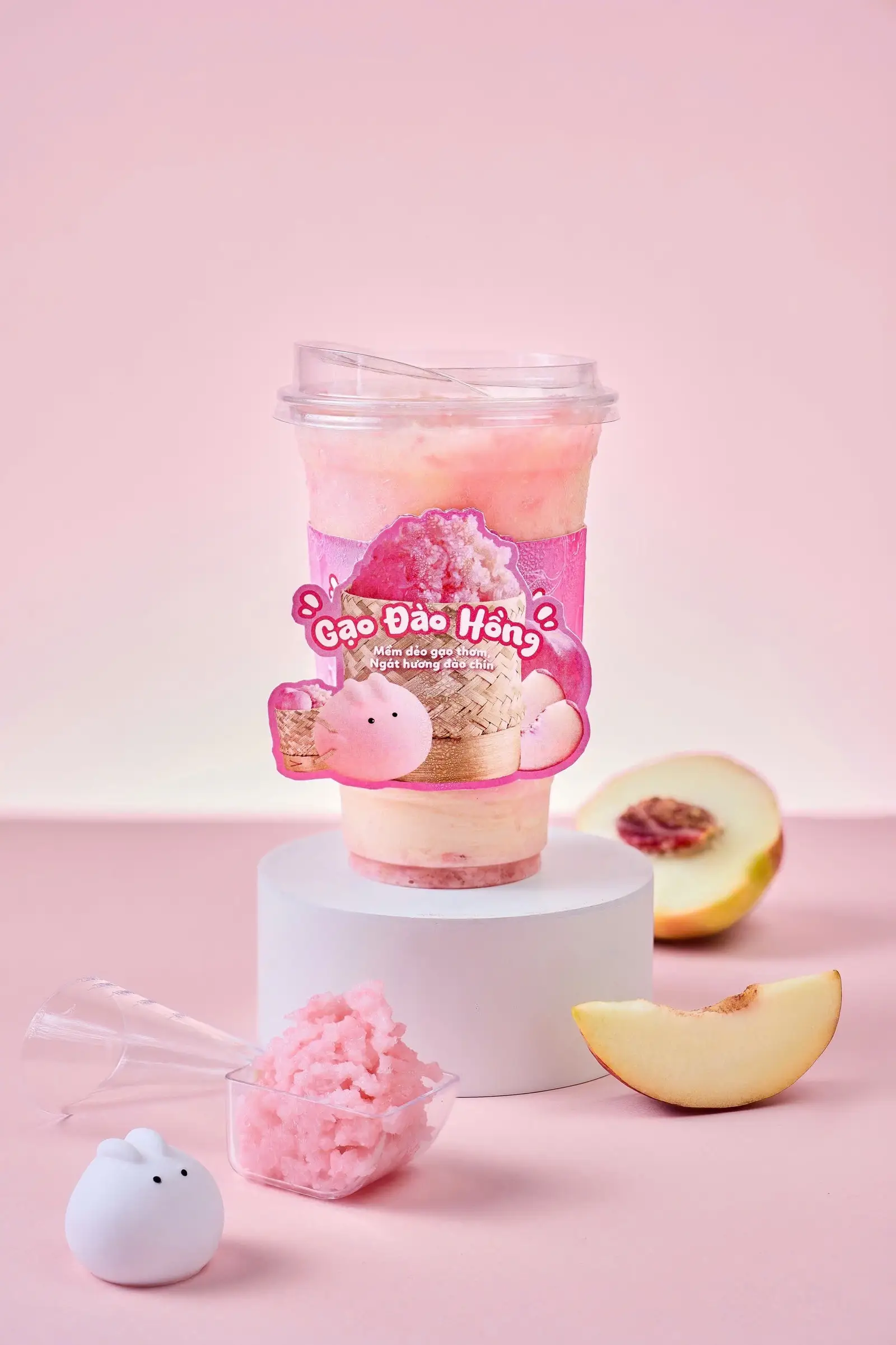 Hình ảnh Ô Long Gạo Đào Hồng
