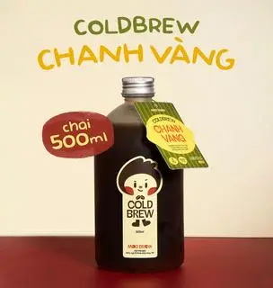Hình ảnh Chai 500ml - Coldbrew Chanh Vàng