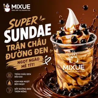 Hình ảnh Super Sundae Trân Châu Đường Đen