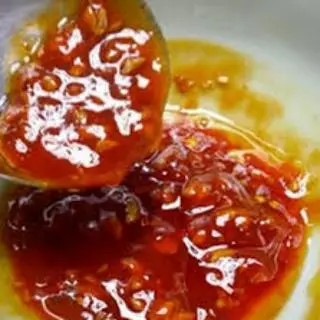 Hình ảnh SỐT THÁI (chỉ có sốt+ Rau Muống hoặc Đậu bắp+ Tóp Mỡ)
