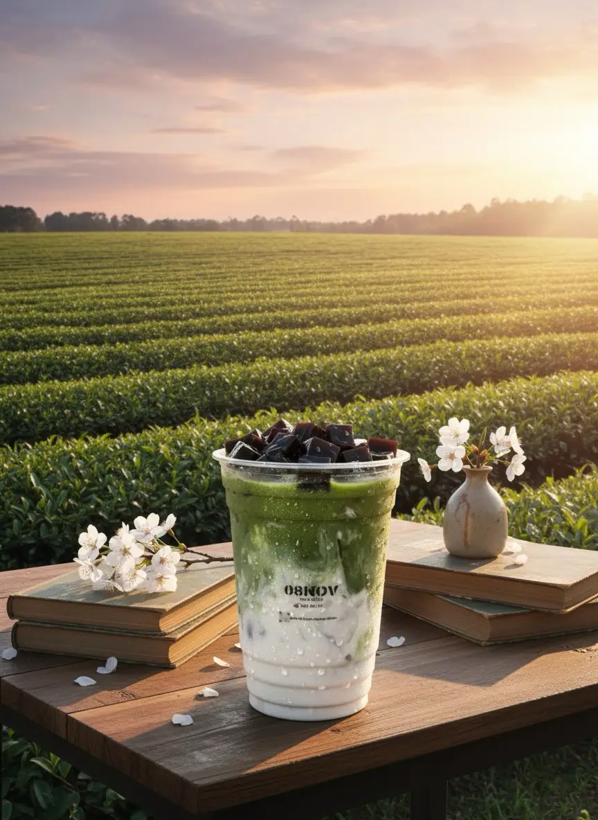 Hình ảnh Matcha Sữa Dừa Sương Sáo