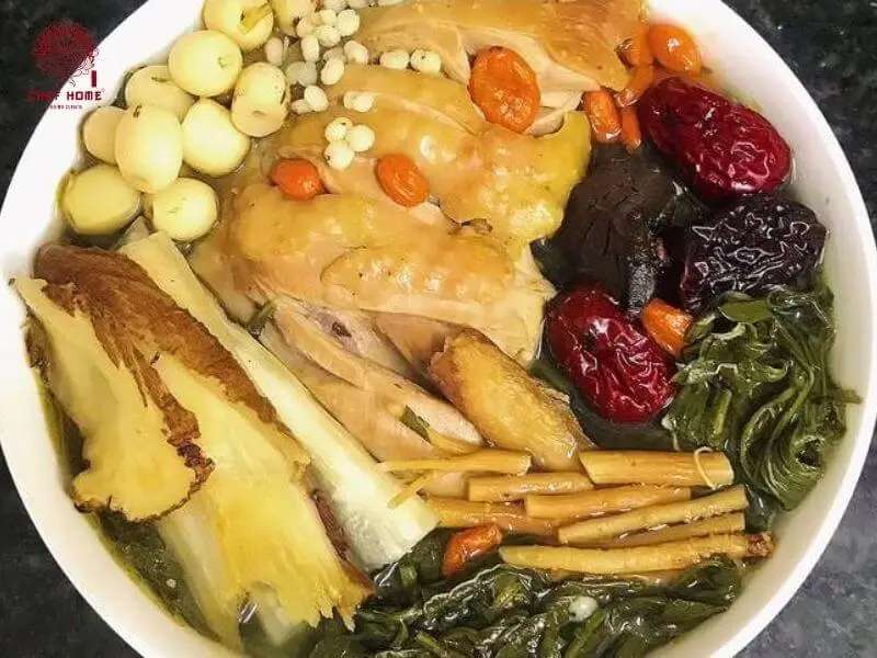 Hình ảnh Gà Tần Ngải Cứu(1/4con gà thả vườn) 