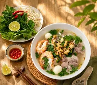 Hình ảnh Hủ tiếu nước tôm thịt