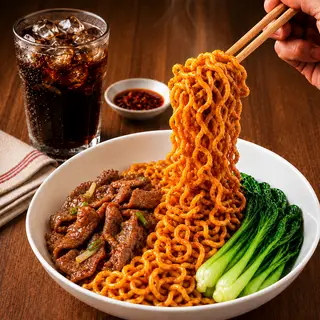 Hình ảnh Mì Cay Trộn Xào Bò