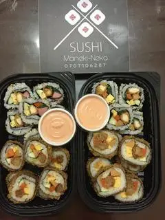 Hình ảnh sushi chiên và mè