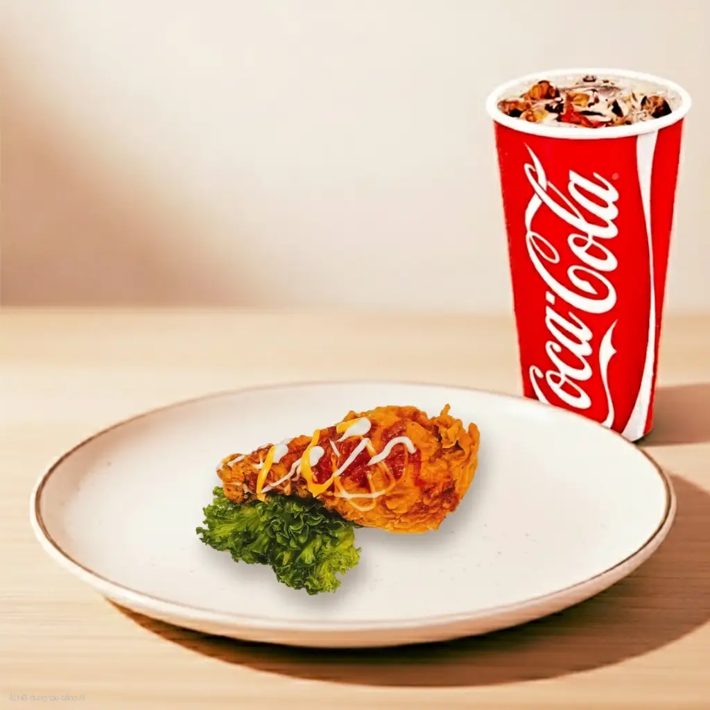 Hình ảnh Đùi Gà Sốt Tặng 1 Coca