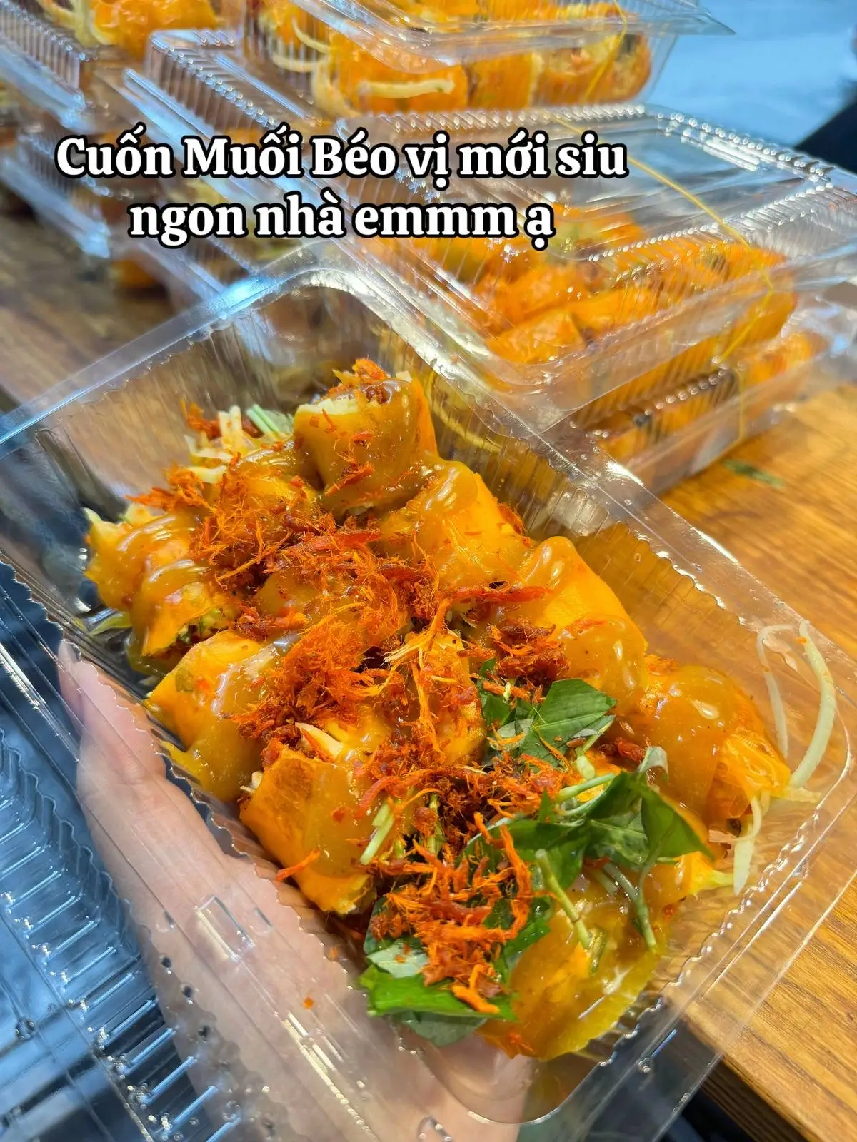Hình ảnh cuốn xốt muối béo